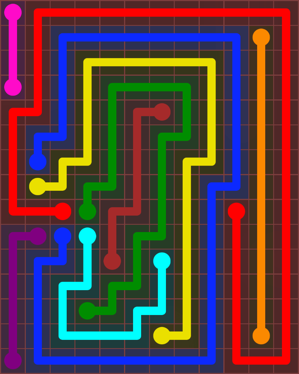 Flow Free 7214 Solution