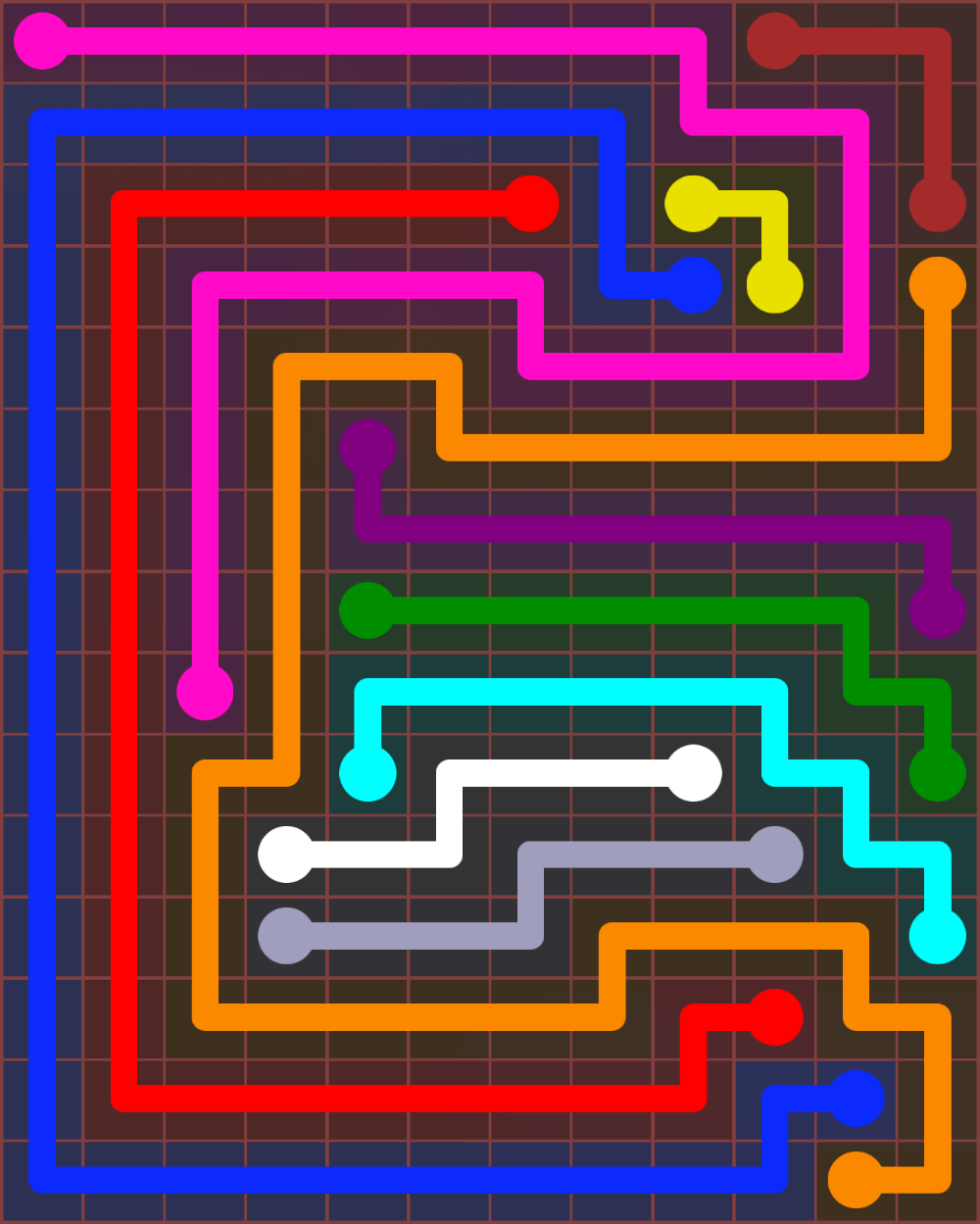 Flow Free 7216 Solution