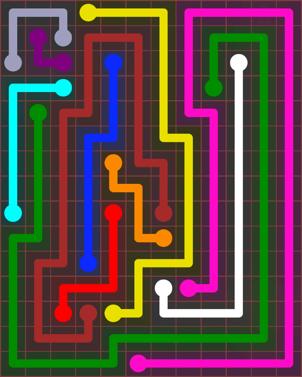 Flow Free 7218 Solution