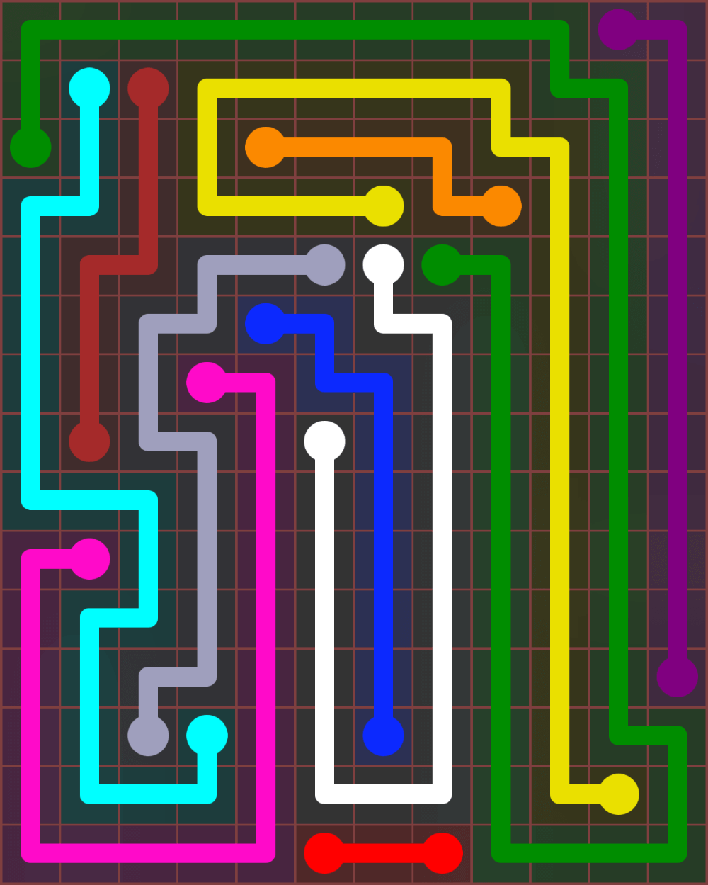 Flow Free 7226 Solution