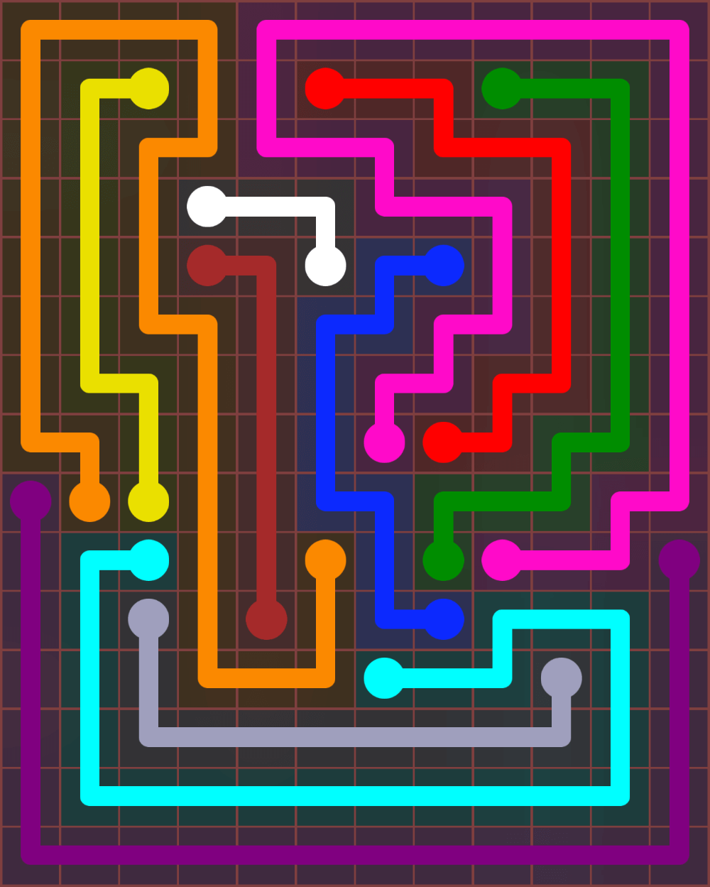 Flow Free 7256 Solution