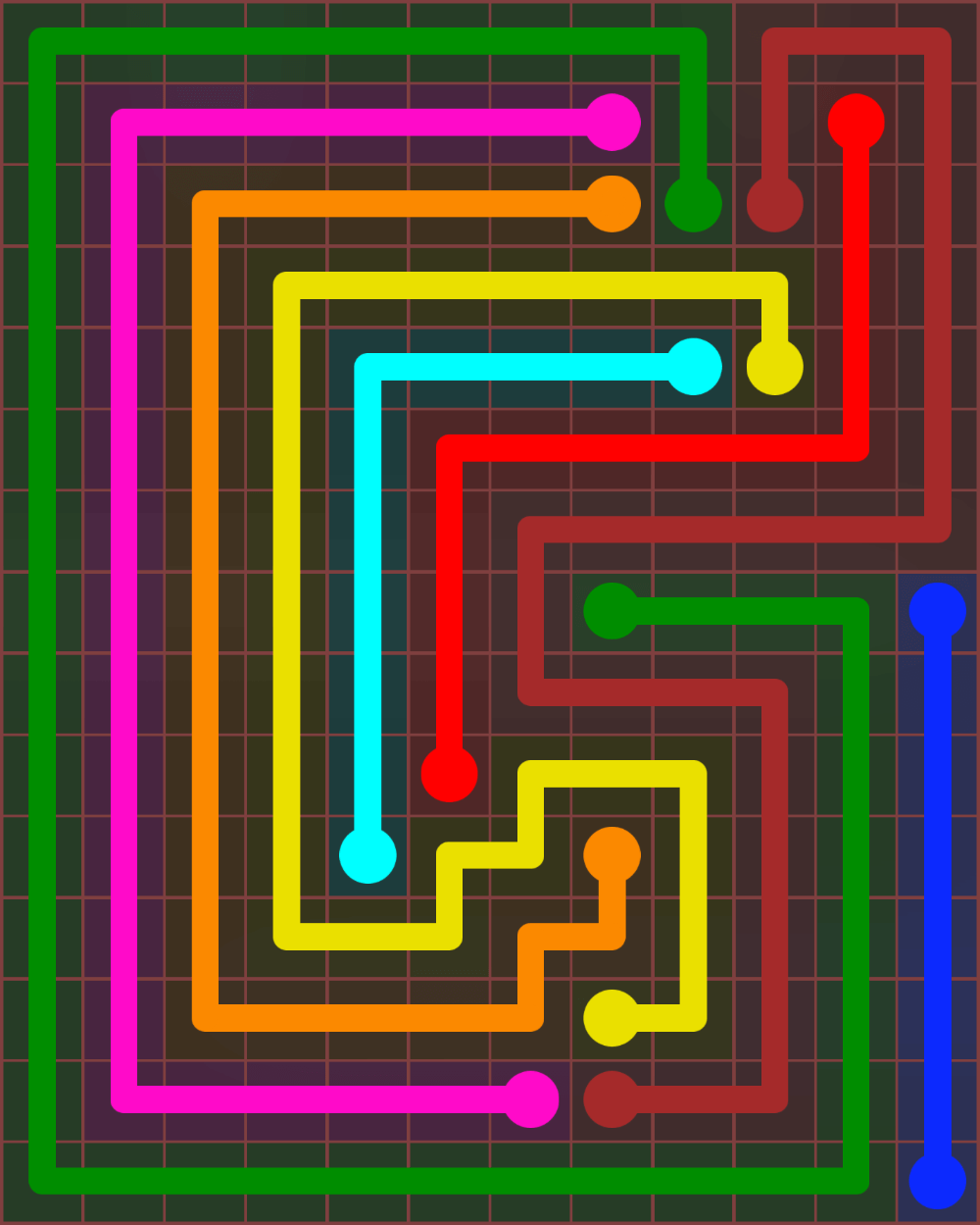 Flow Free 7259 Solution