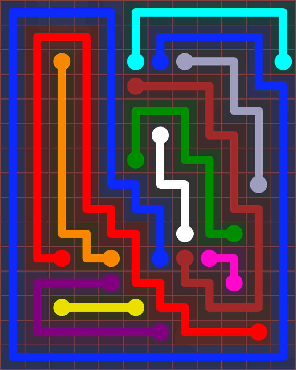 Flow Free 7269 Solution