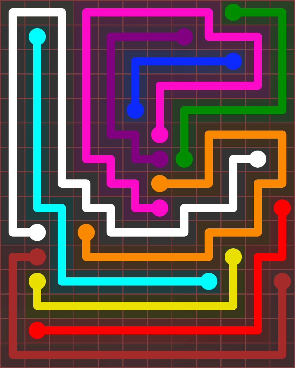 Flow Free 7291 Solution