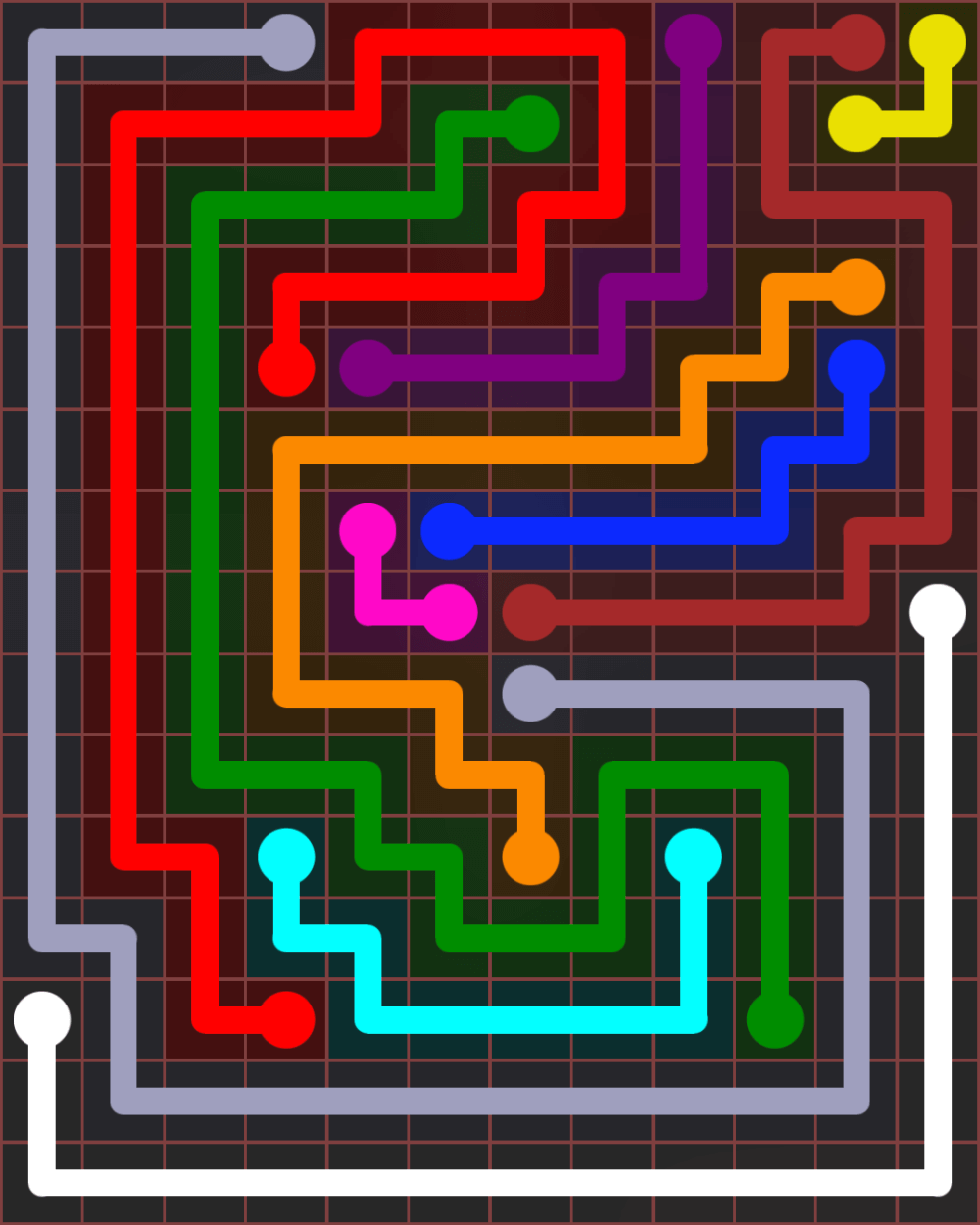 Flow Free 7293 Solution