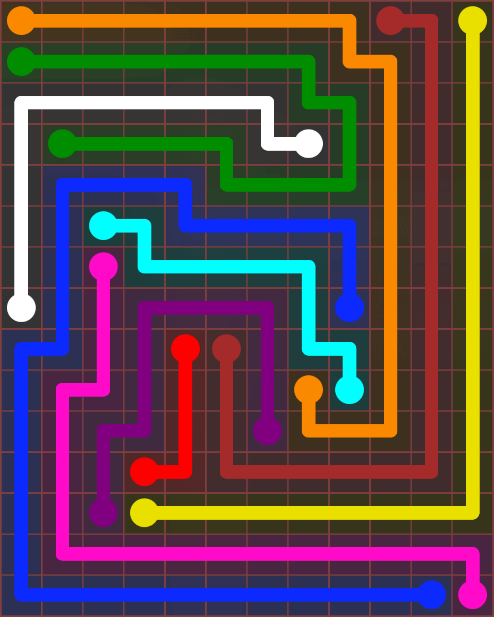 Flow Free 7295 Solution