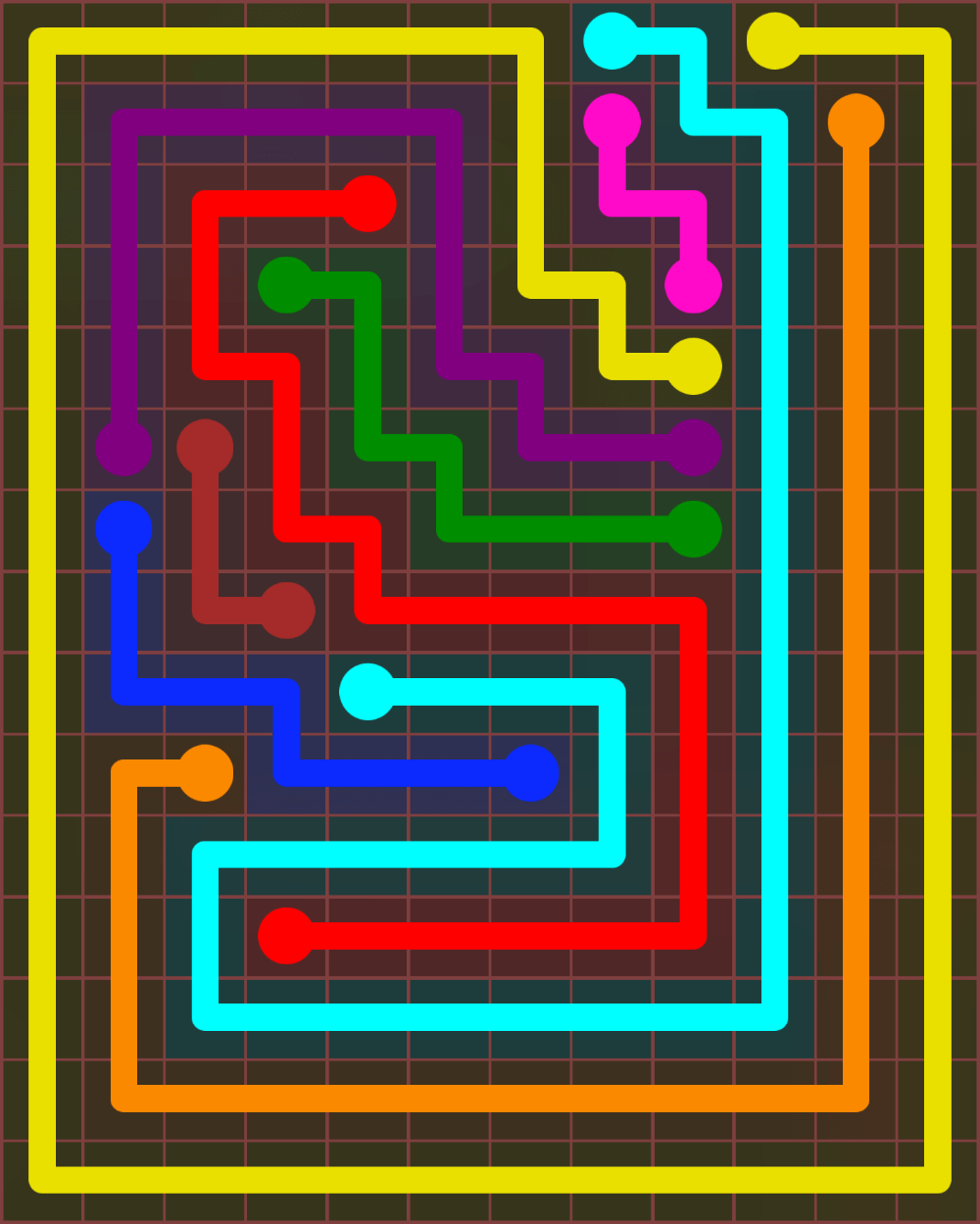 Flow Free 7318 Solution