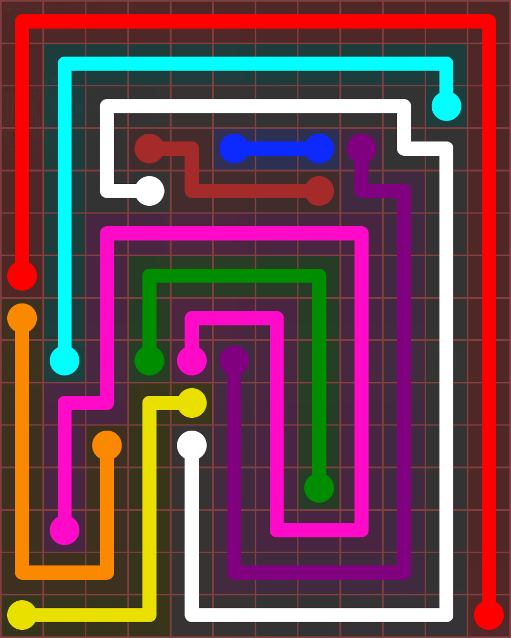 Flow Free 6989 Solution