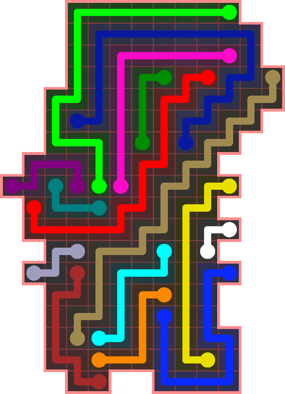 Flow Free 3848 Solution