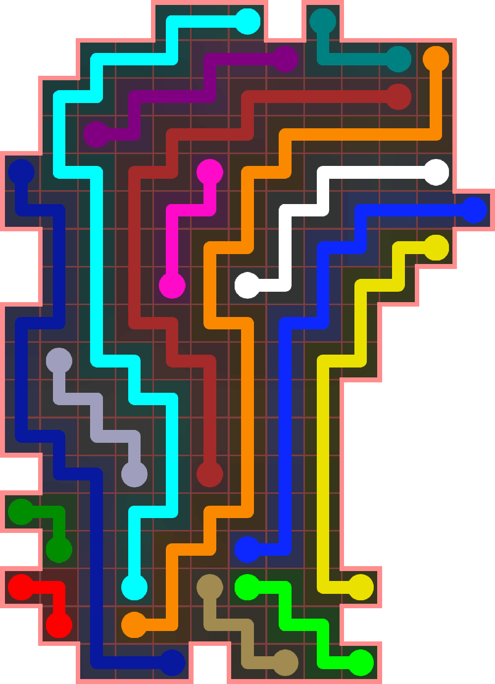 Flow Free 3855 Solution