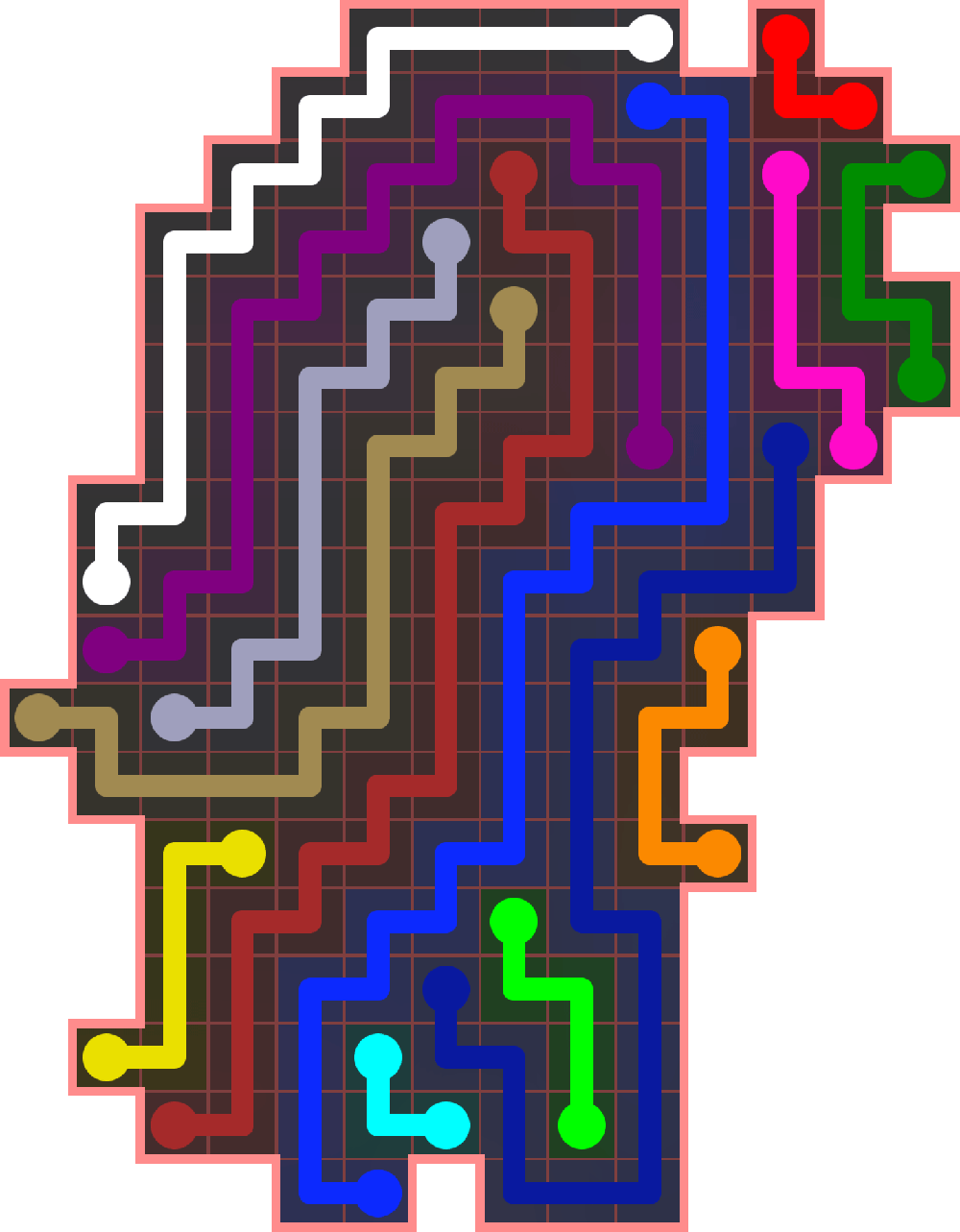 Flow Free 3856 Solution