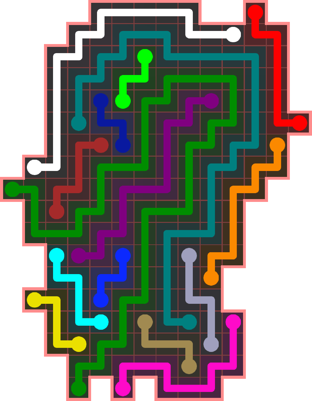 Flow Free 3858 Solution