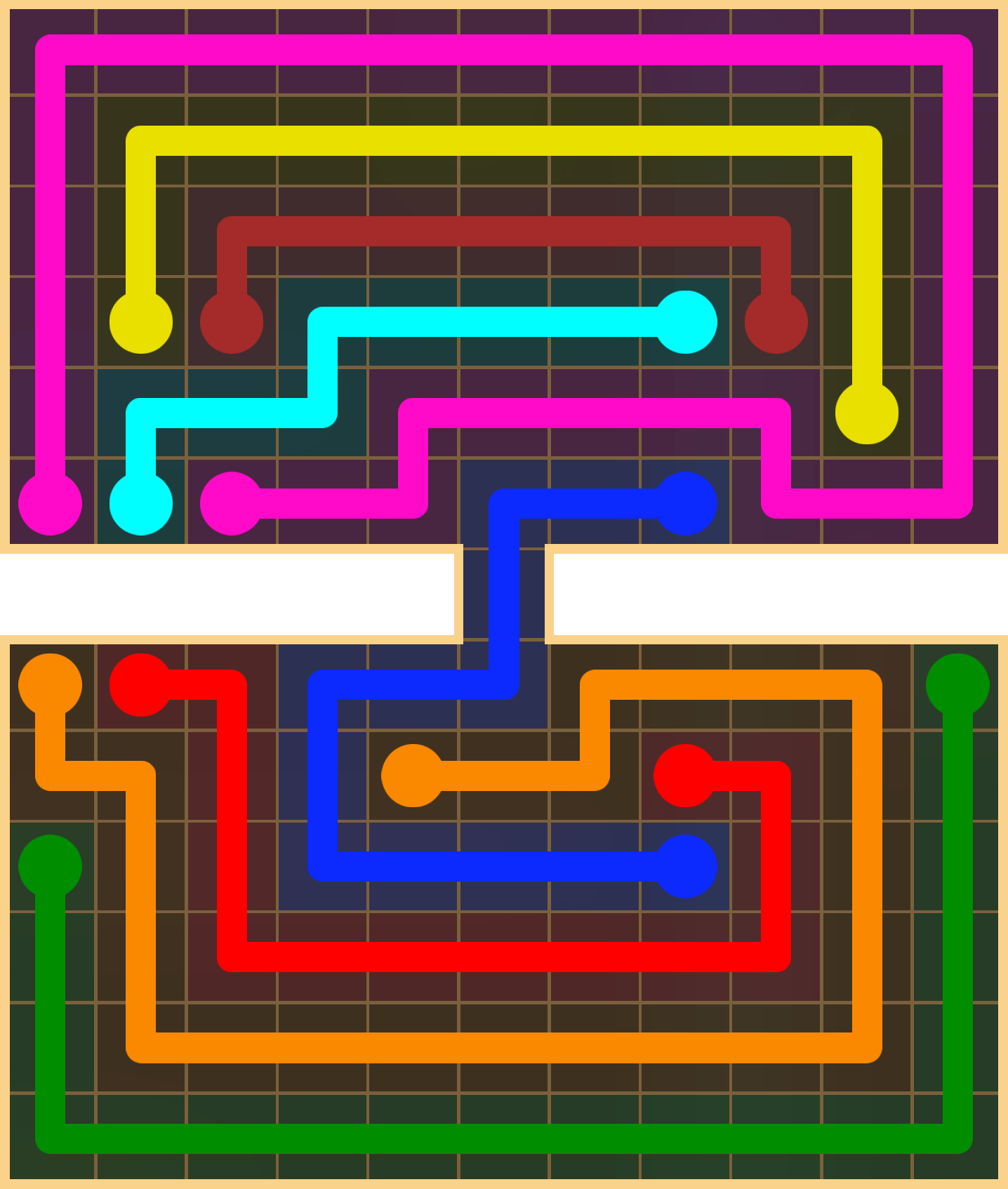 Flow Free 2732 Solution