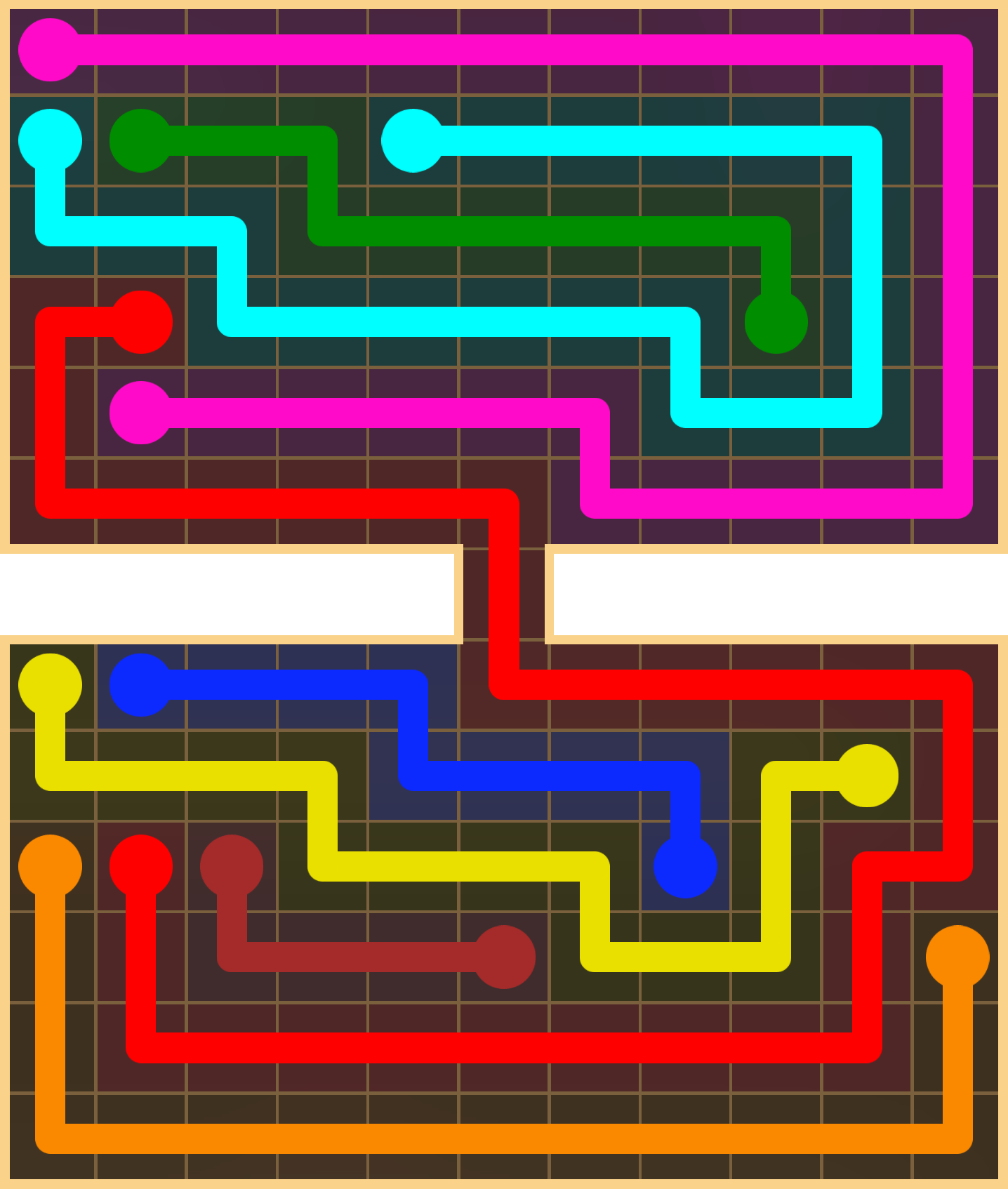 Flow Free 2743 Solution