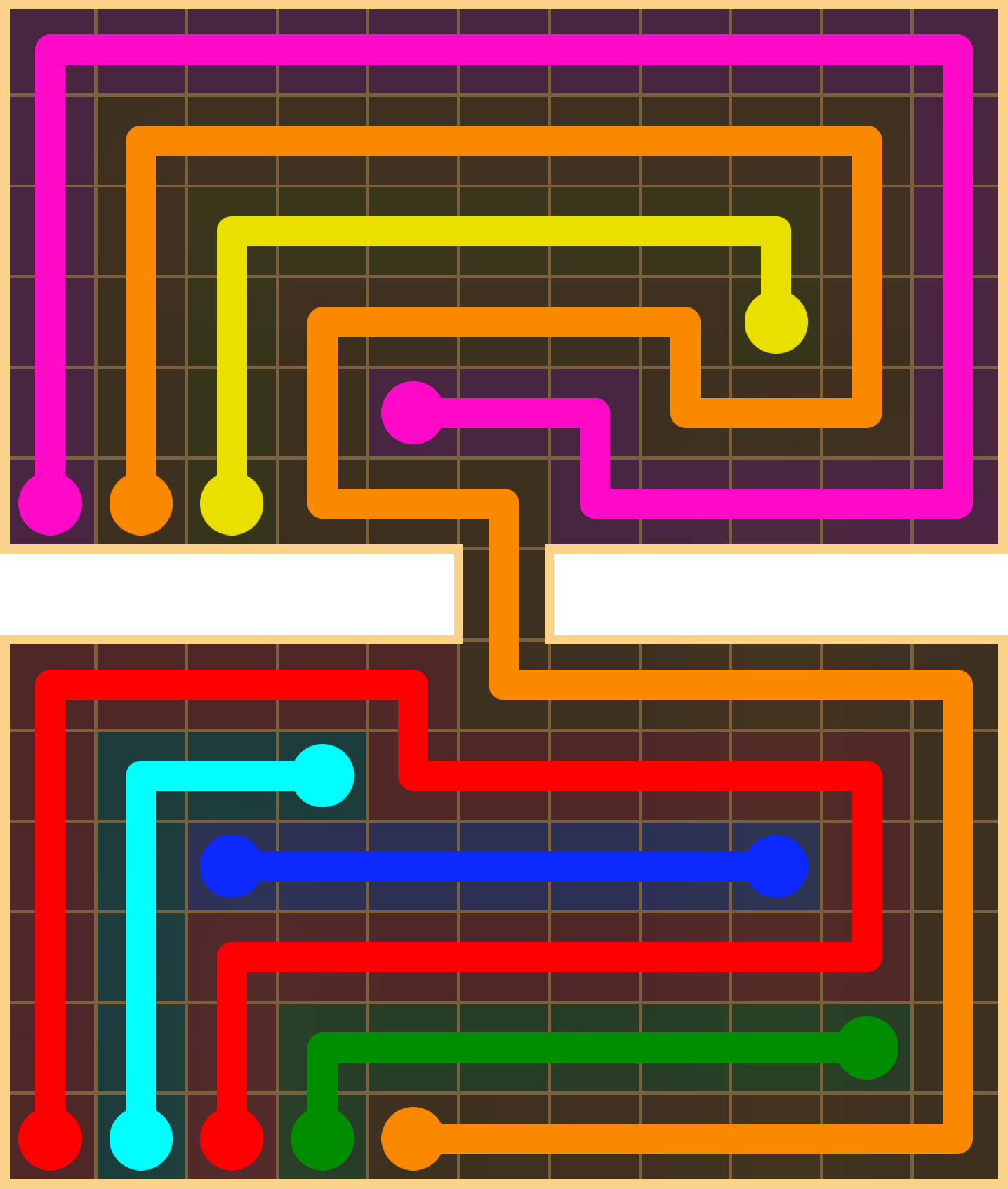 Flow Free 2745 Solution