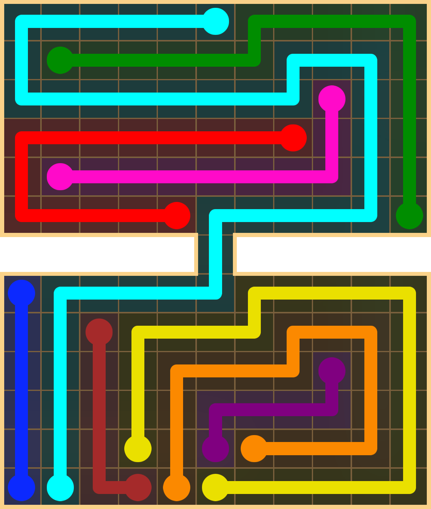 Flow Free 2746 Solution