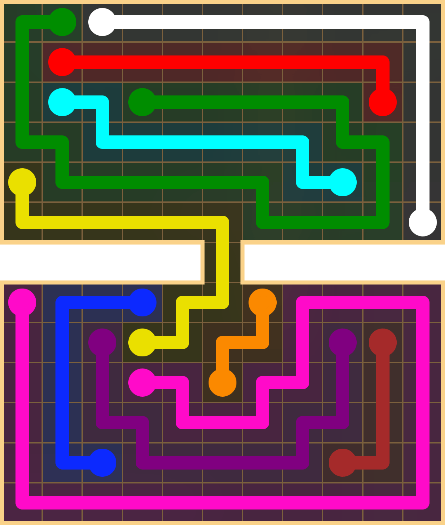 Flow Free 2755 Solution