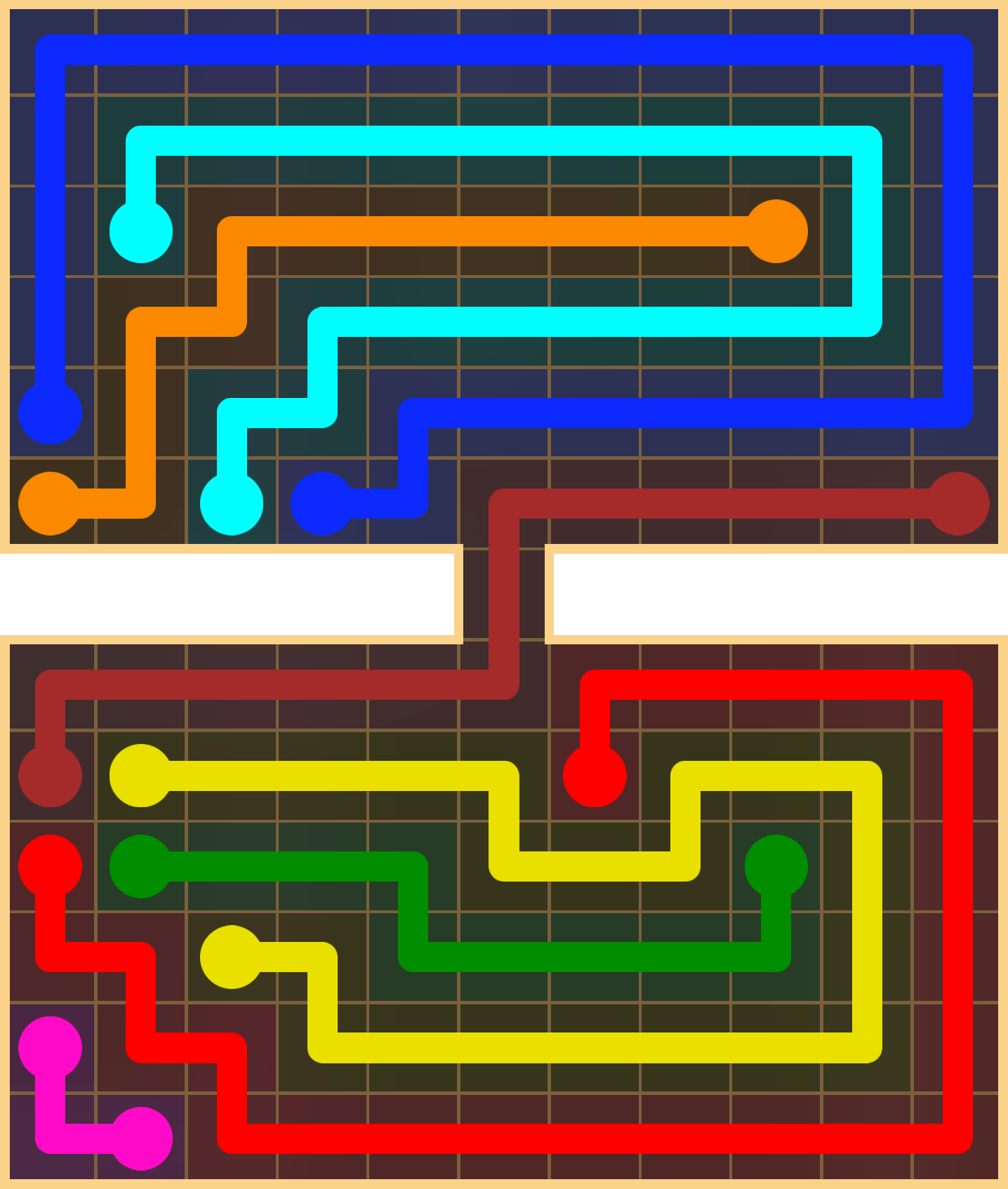 Flow Free 2757 Solution