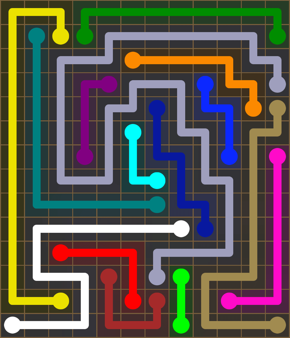 Flow Free 2652 Solution