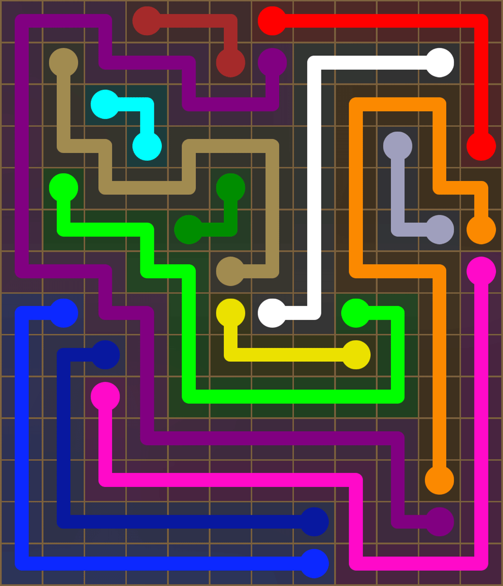 Flow Free 2654 Solution