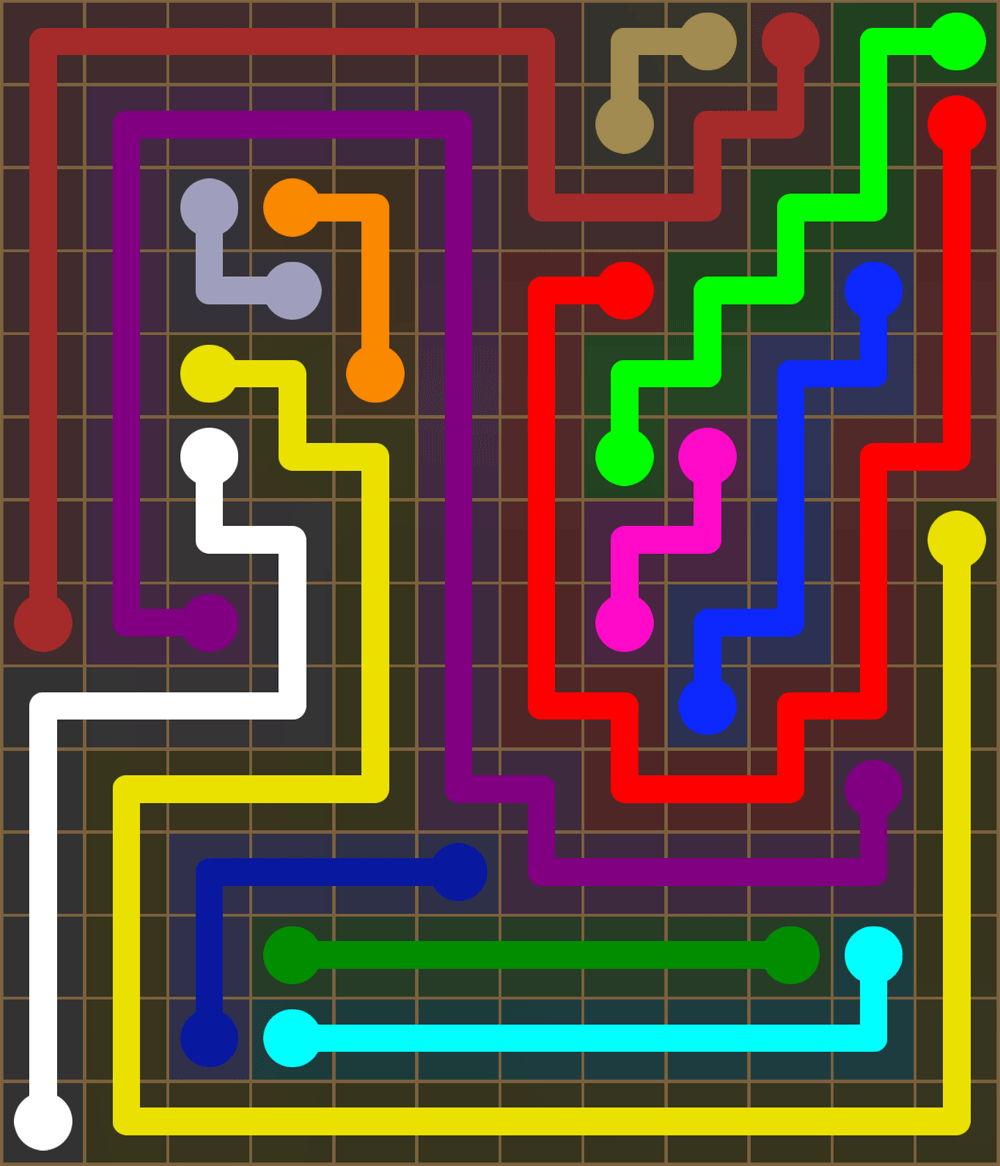 Flow Free 2657 Solution