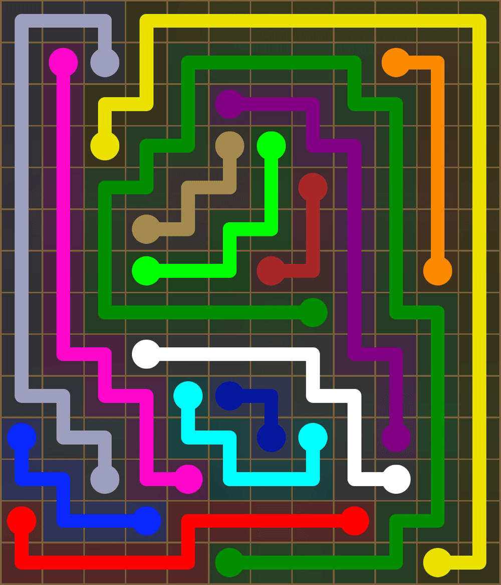 Flow Free 2658 Solution