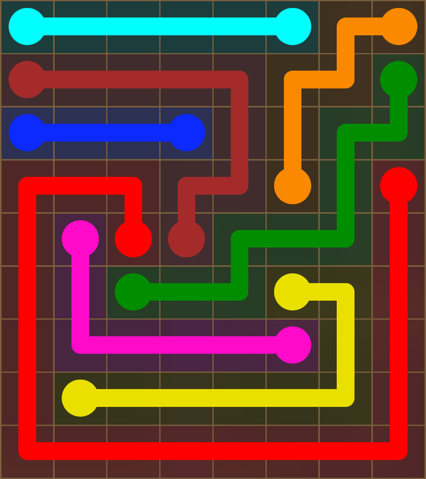 Flow Free 2462 Solution