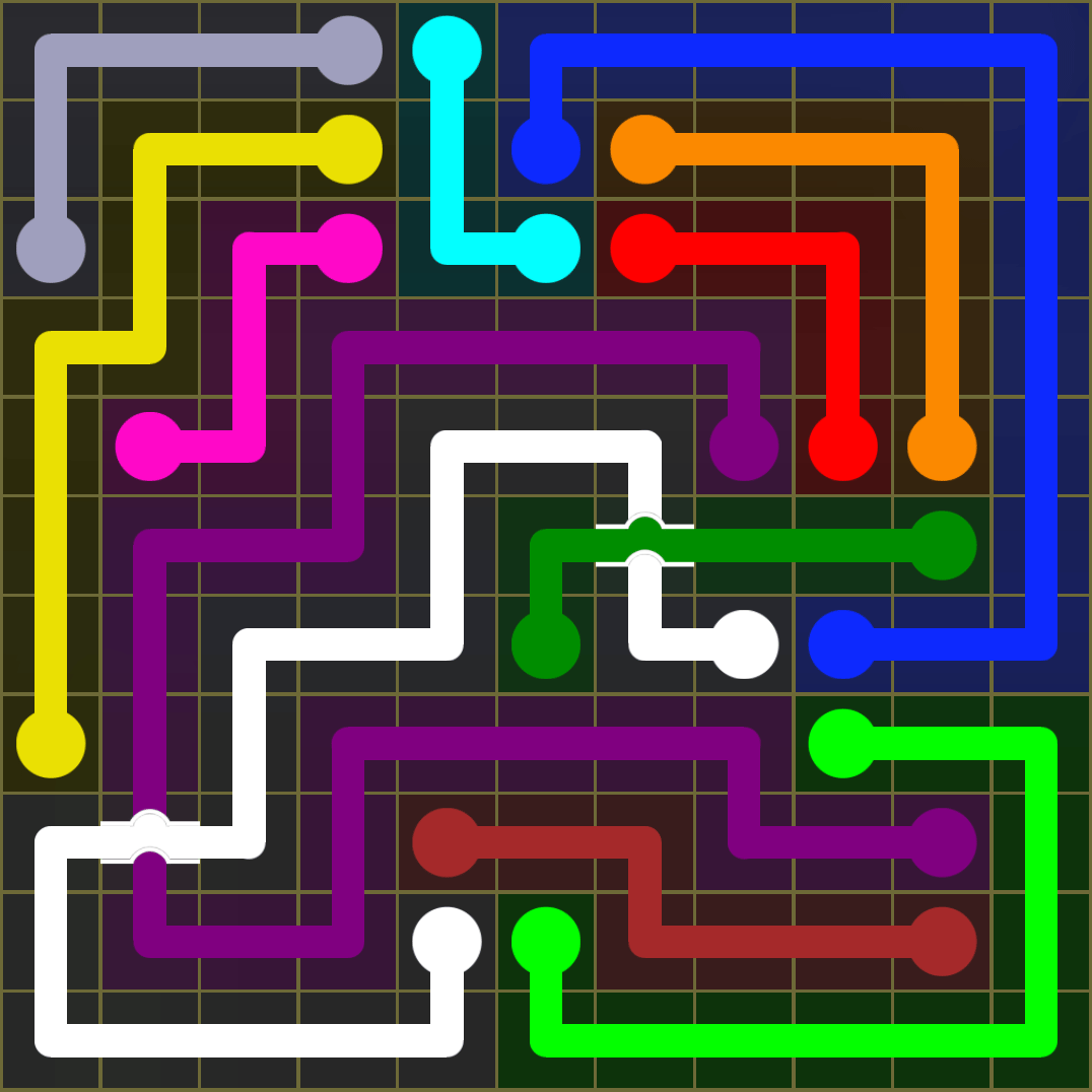 Flow Free 1352 Solution
