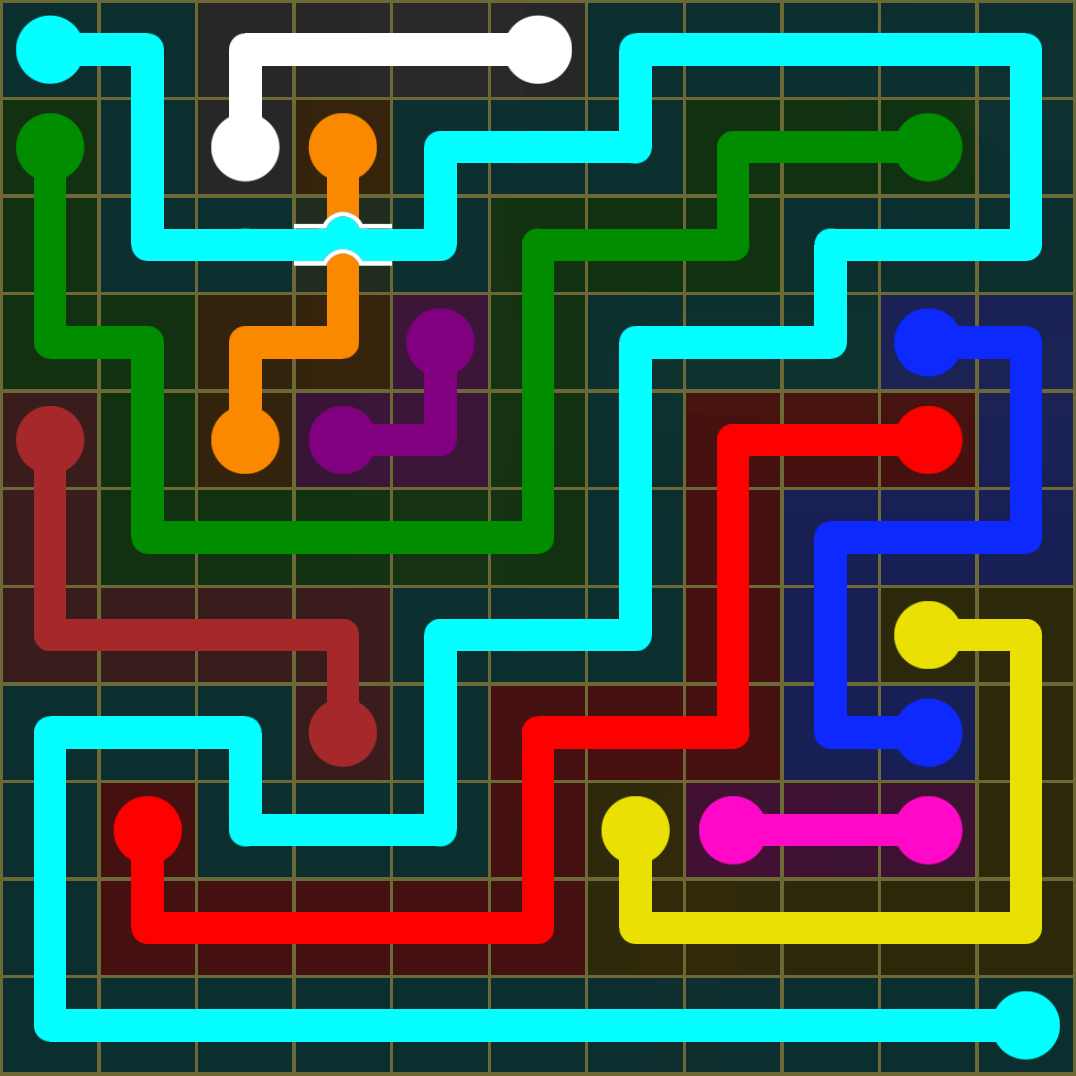 Flow Free 1354 Solution