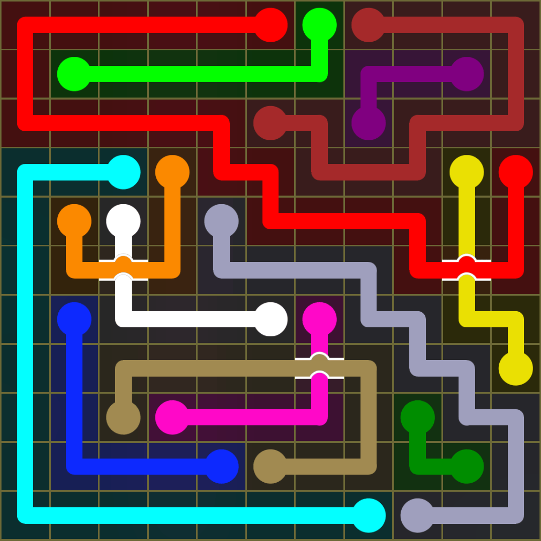 Flow Free 1358 Solution