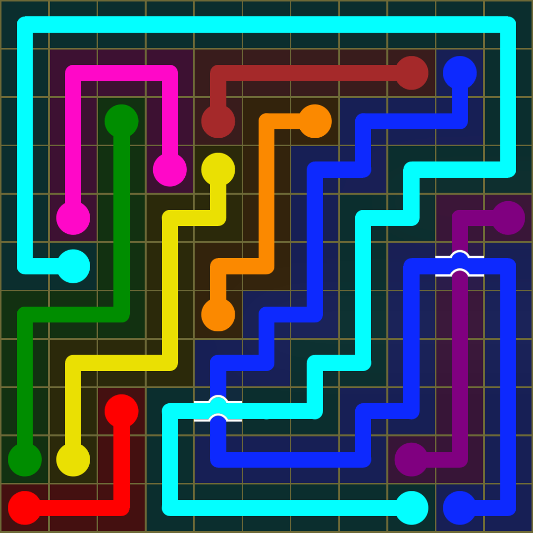 Flow Free 1449 Solution