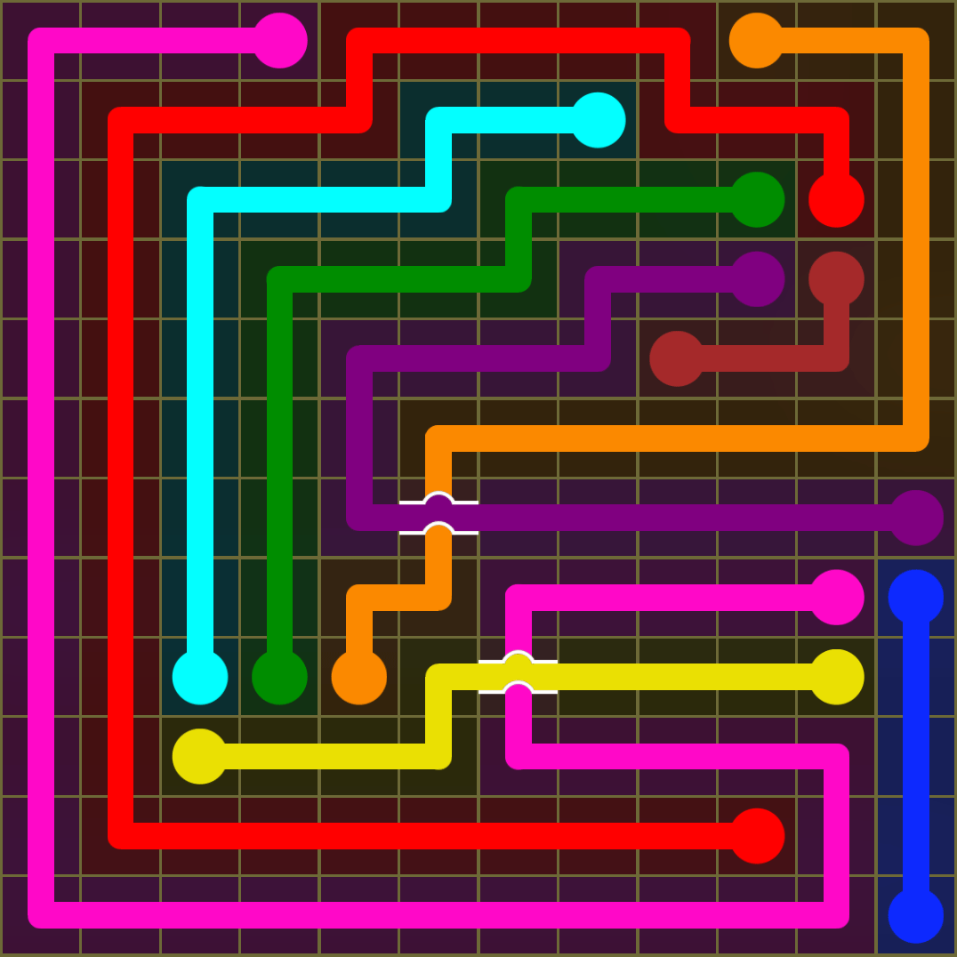 Flow Free 1491 Solution