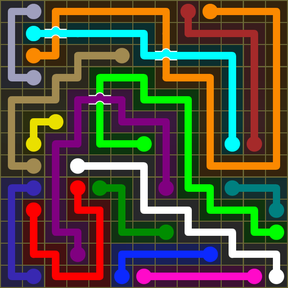 Flow Free 1701 Solution