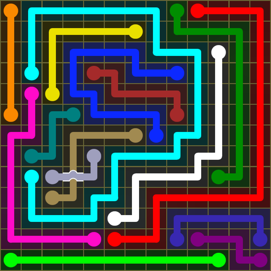 Flow Free 1627 Solution