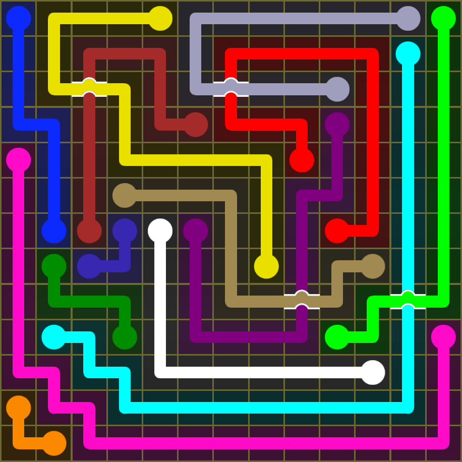 Flow Free 1594 Solution