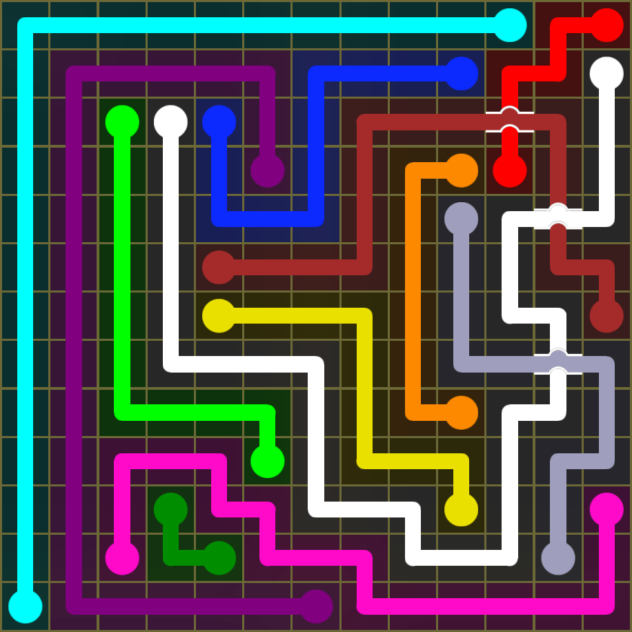 Flow Free 1681 Solution
