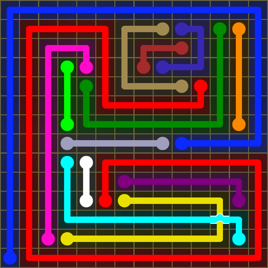 Flow Free 1818 Solution