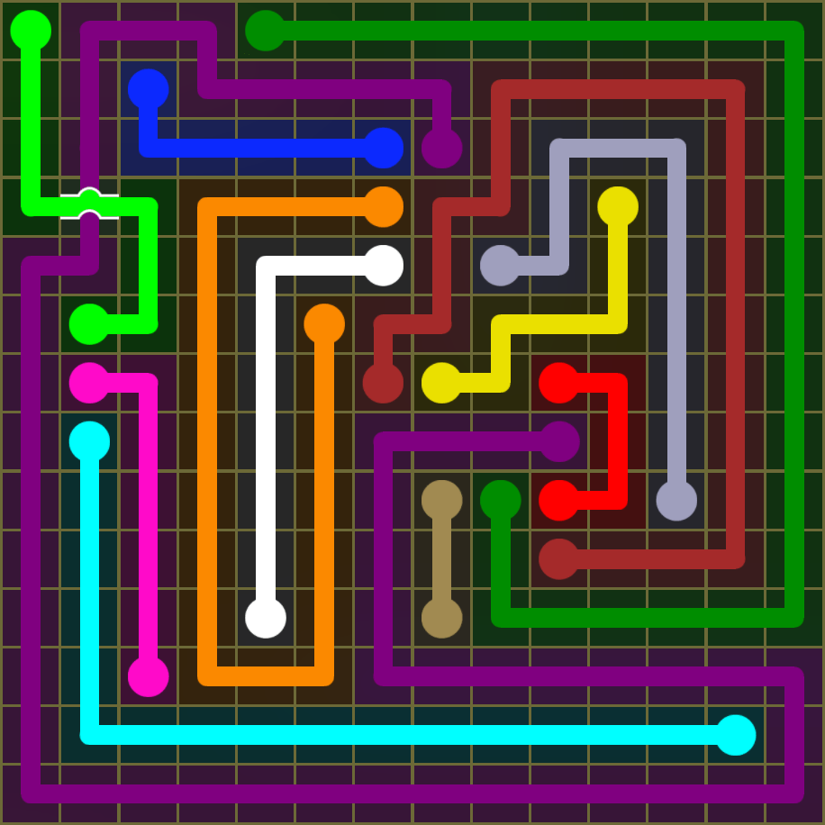Flow Free 1827 Solution