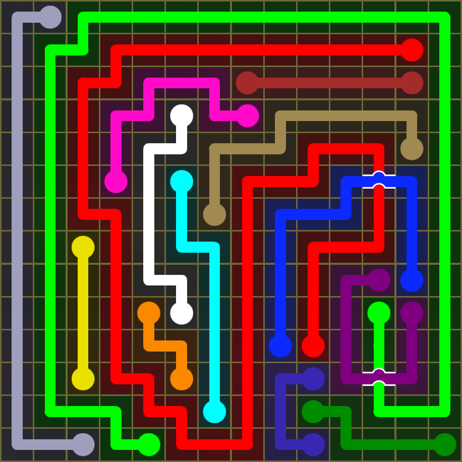 Flow Free 1731 Solution