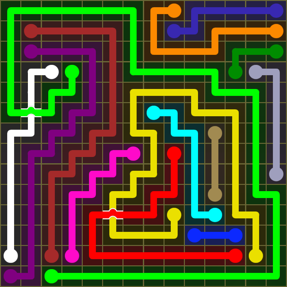 Flow Free 1713 Solution