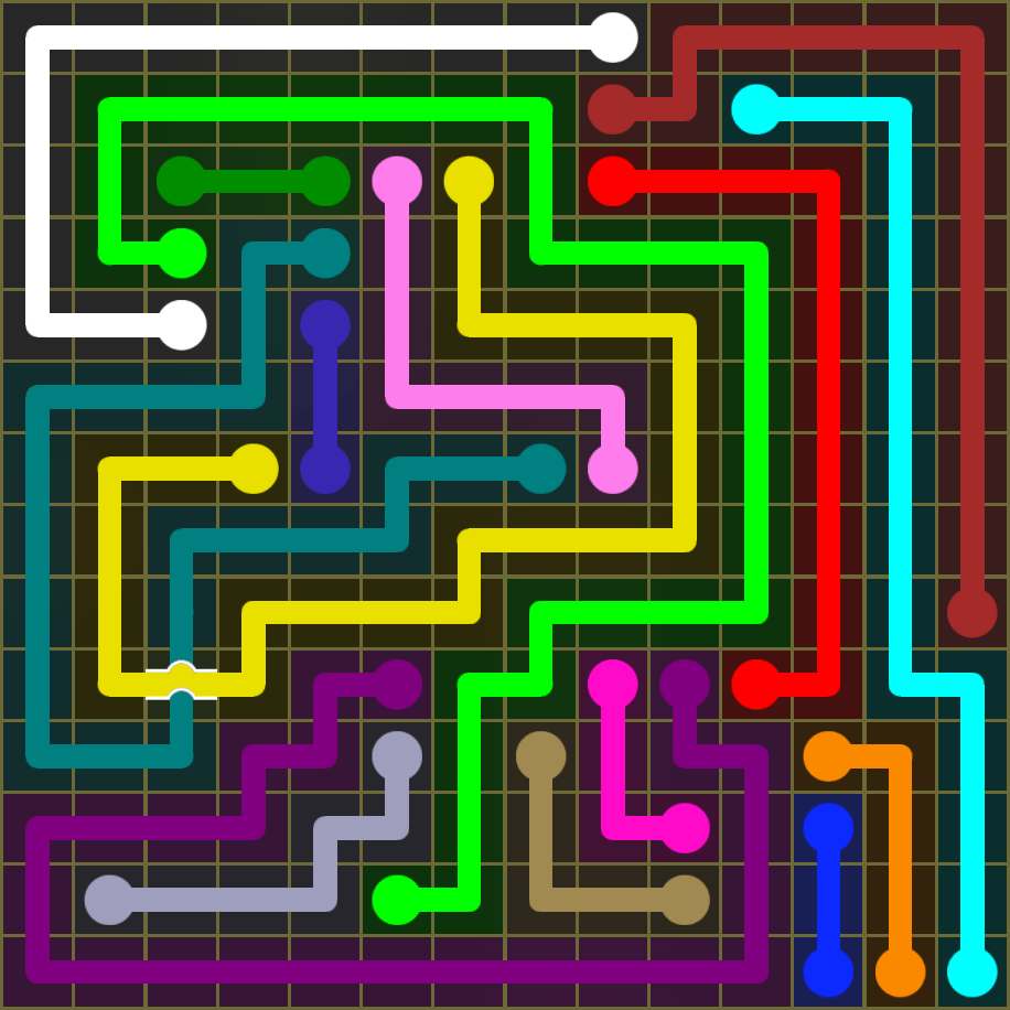 Flow Free 1719 Solution