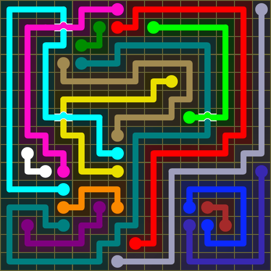 Flow Free 1831 Solution