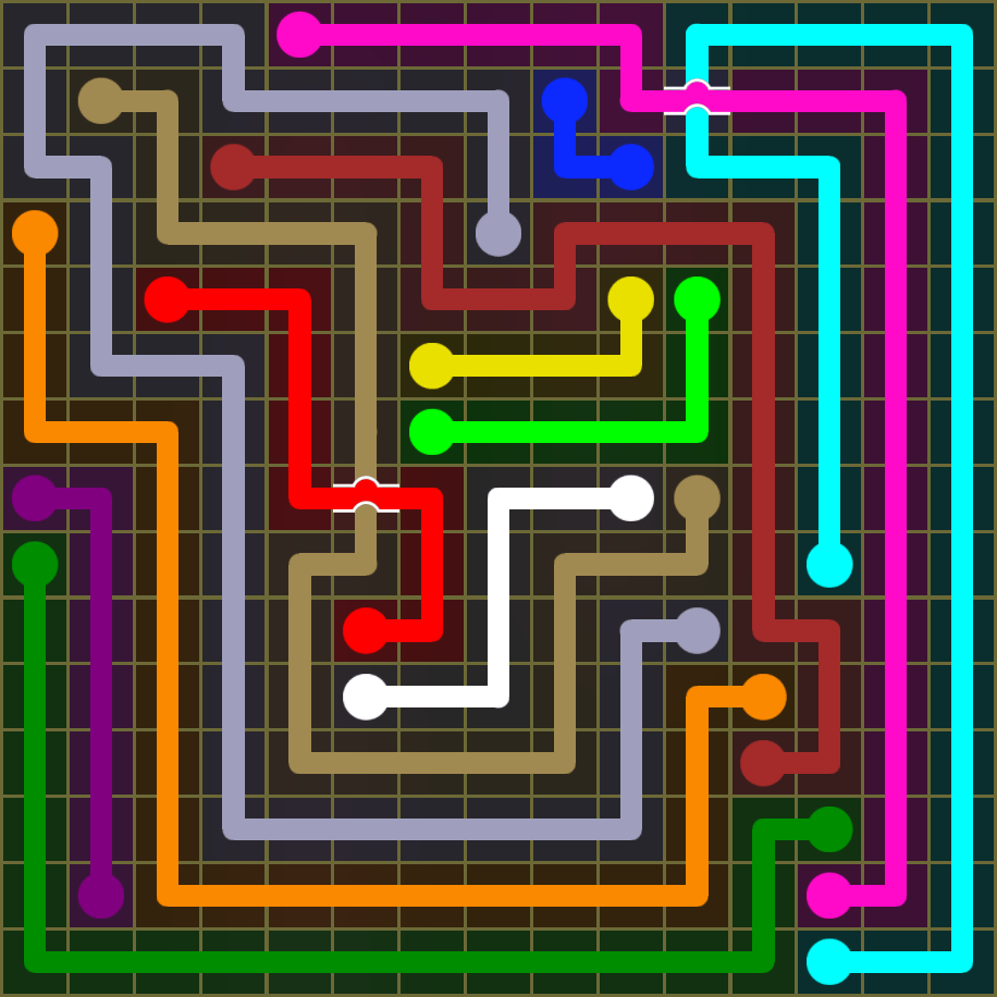 Flow Free 1841 Solution