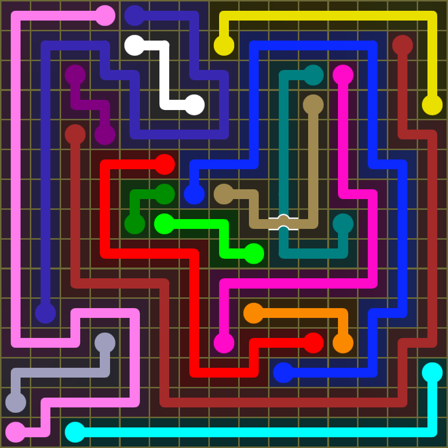 Flow Free 1842 Solution