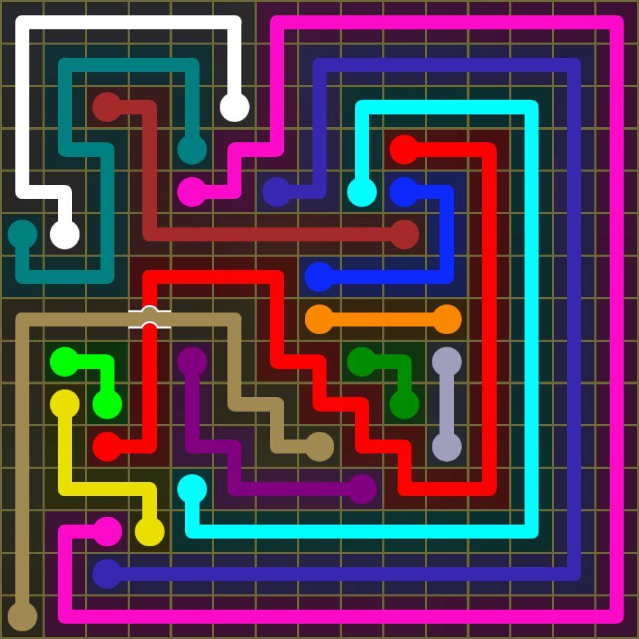 Flow Free 1843 Solution
