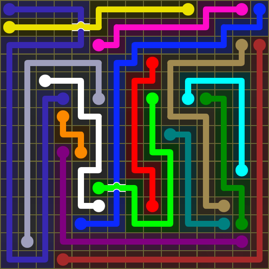 Flow Free 1847 Solution
