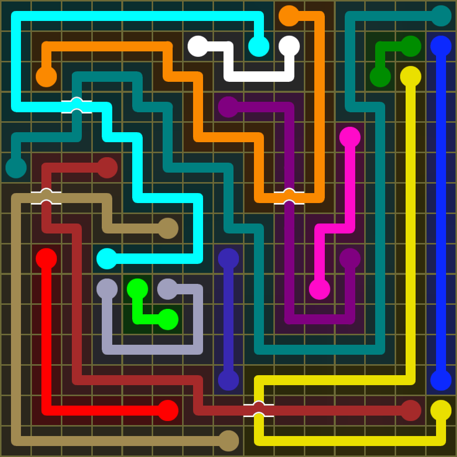 Flow Free 1848 Solution