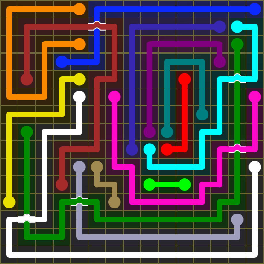 Flow Free 1849 Solution
