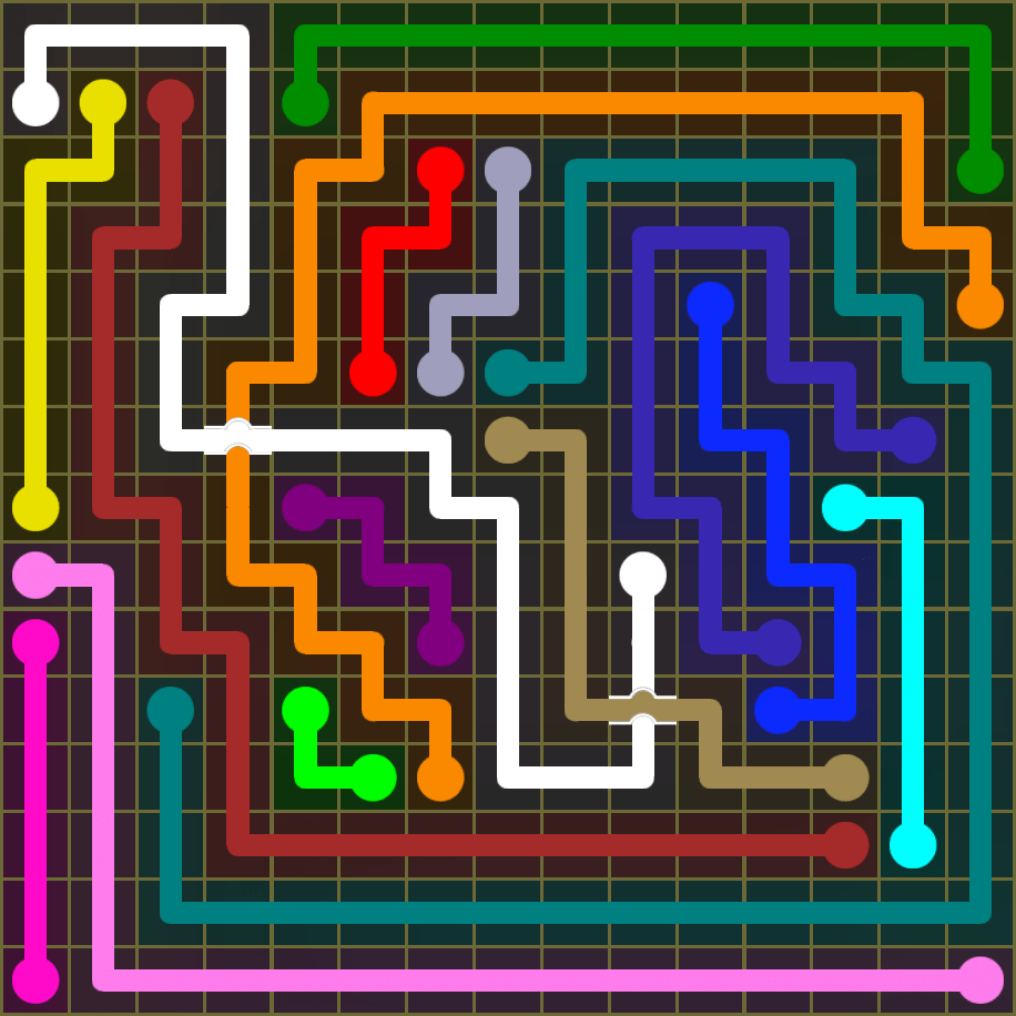 Flow Free 1851 Solution