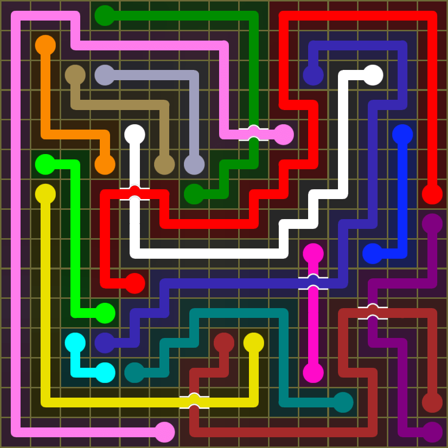 Flow Free 1853 Solution